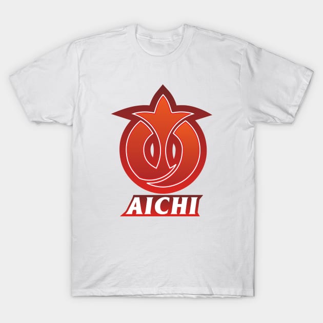 Aichi Prefecture Japanese Symbol T-Shirt by PsychicCat